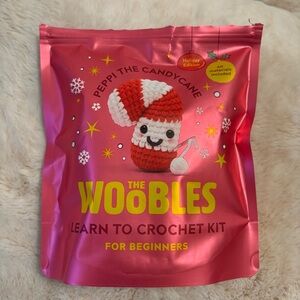 The Woobles Crochet Kit - Peppi the Candycane